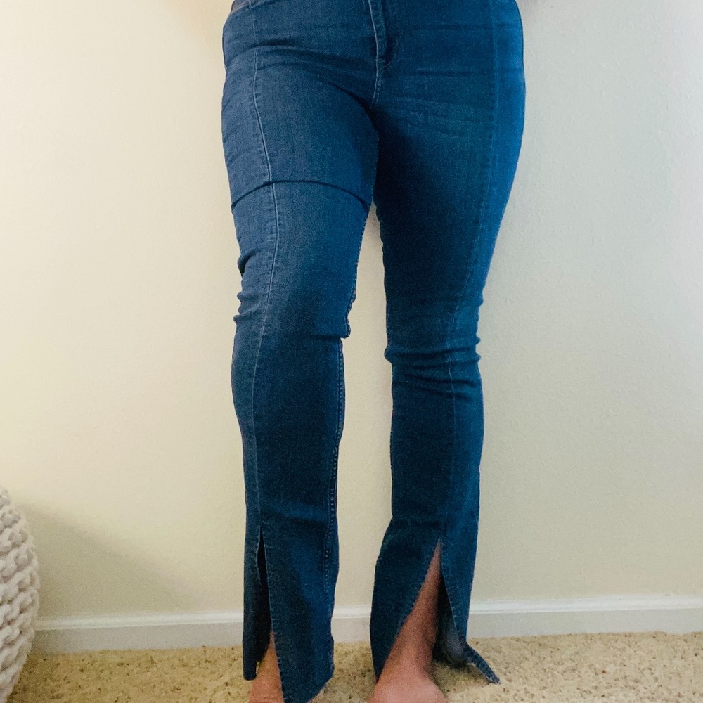70's Inspired Cut Out Jean
